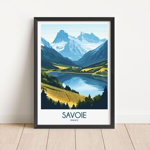 Savoie Travel Poster Savoie Travel Print France Travel Poster France Travel Print Wall Art Decor gift present home decor
