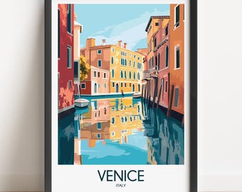 Venice Travel Poster: Italy Wall Art Print