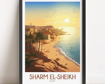 Sharm El Sheikh Travel Poster: Egypt Art Print