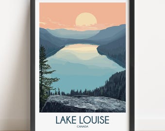 Lake Louise Canada Travel Poster Print