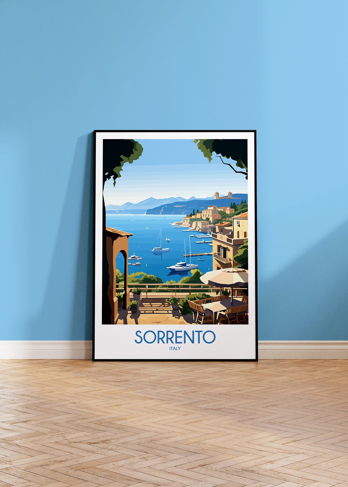 Sorrento Travel Poster Sorrento Travel Print Italy Travel - Etsy