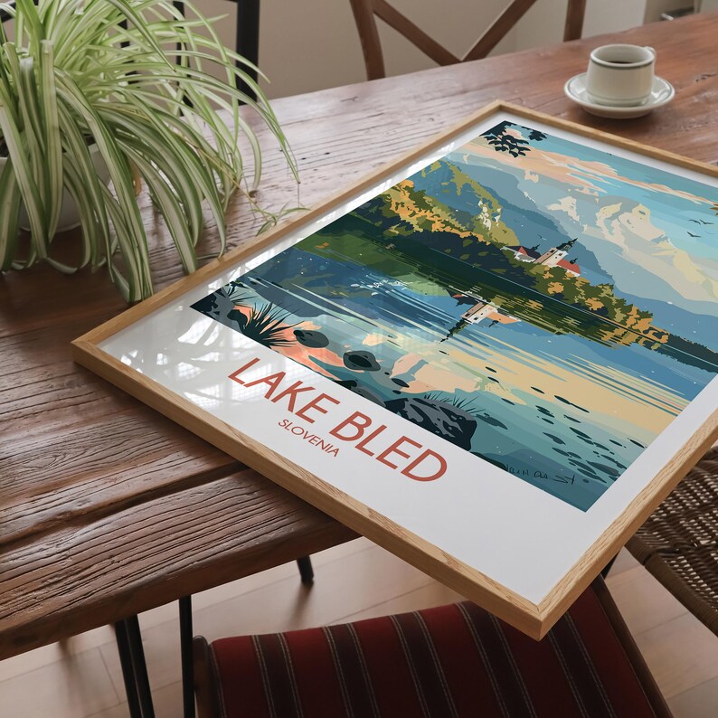 Lake Bled Slovenia Travel Poster Print image 5