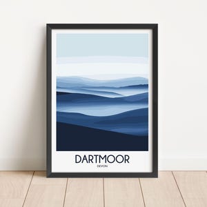 Dartmoor Travel Poster Dartmoor Travel Print Devon Travel Poster Devon Travel Print Wall Art Decor gift present home decor