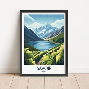 Savoie Travel Poster Savoie Travel Print France Travel Poster France Travel Print Wall Art Decor gift present home decor