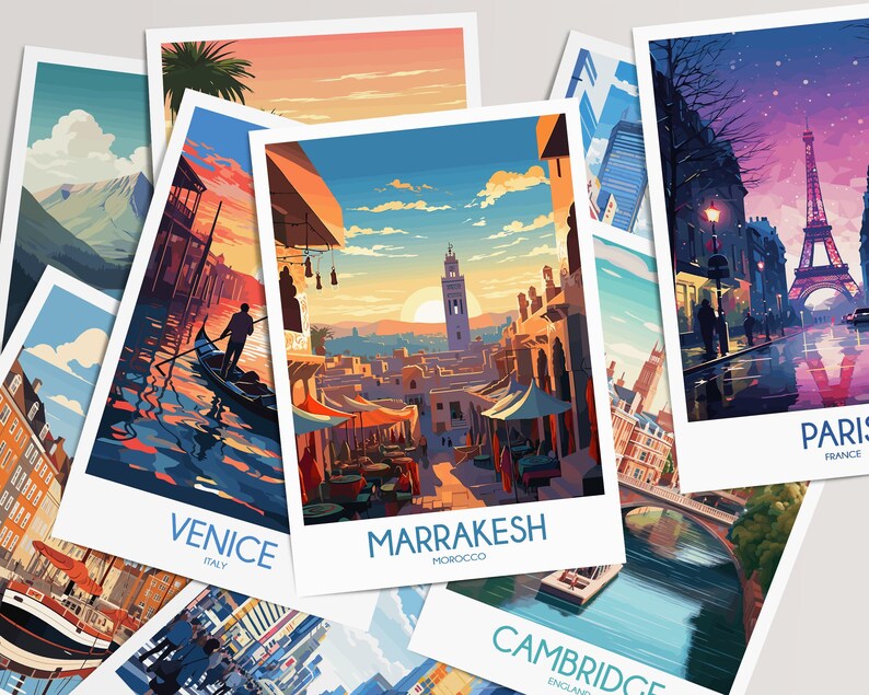 Jersey Travel Poster Jersey Travel Print Channel Islands Travel Poster