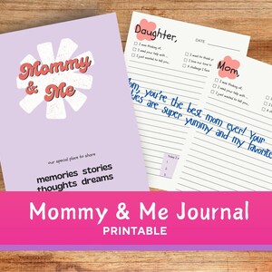 Diário para impressão de mamãe e eu, livro de vínculo entre mãe e filha, diário infantil para impressão, atividades para crianças, presente para mãe e eu para menina ou filha