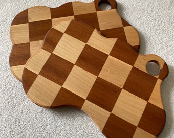 Curvy Checkerboard Serving Tray