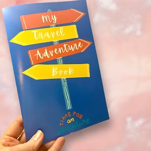 Diario de viaje; Diario de aventuras; Cuaderno de aventuras, Libro de aventuras de viaje para niños, Guardián de recuerdos de aventuras