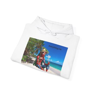 Rasta Spiderman Hooded Sweatshirt image 4