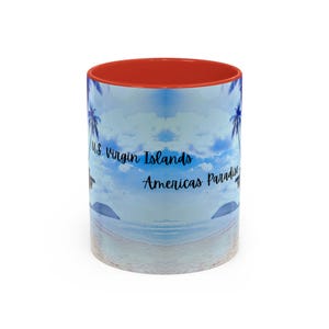 Virgin Islands Beach Coffee Mug - Tropical Drinkware, Caribbean Vacation Cup, Ocean Lover Gift, Island Travel Tea Cup, Beach Decor Hike