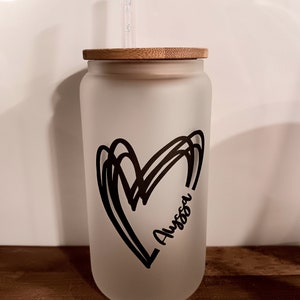 Wedding gift glass, Iced Coffee Glass With Lid, wedding Tumbler, Cup With Straw, Bridesmaid Gift, Wedding Decoration, anytime drinks