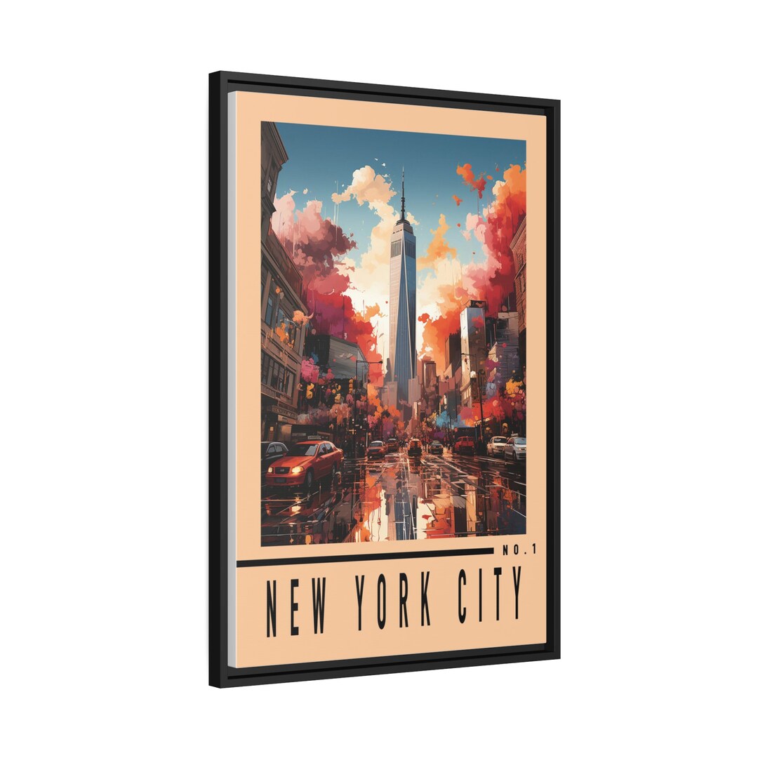 Framed New York City World Trade Center Canvas Wall Art NYC Etsy