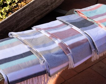 Artisanal Beach Towels Made with Cotton Thread from Oaxaca Mexico