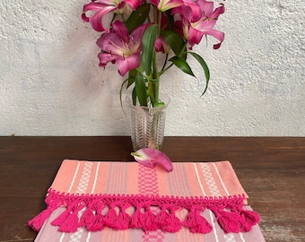 Handcrafted Table Runners Made on a Pedal Loom