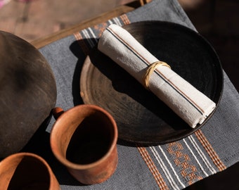 Set of Cotton Placemats and Napkins from Pueblo Nuevo Oaxaca.