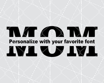 Mom Monogram, Mum Monogram, Split Monogram