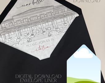 Envelope liner template DIY download