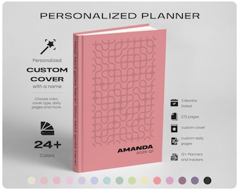 2025 Custom Daily Planner for Men and Women | A5 Personalized Notebook | 2025 Personalized Bullet Journal | 2025 Custom Planner | 3 MONTHS