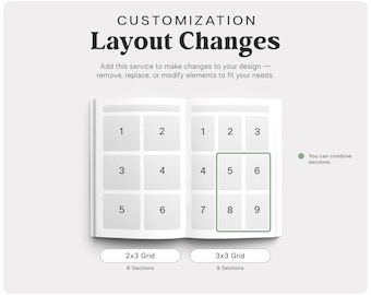 Layout Changes - Customization Service (Add On to Printed Planners)