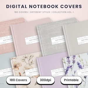 Capas para cadernos digitais, estética minimalista, capas para Goodnotes, capas para Samsung Notes, capas para Notability, capas para planejadores digitais