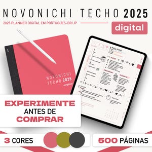 2025 Portuguese Hobonichi Digital Planner for Goodnotes PT-BR Daily ...