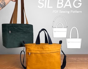 Sil bag PDF sewing pattern | Intermediate | Detailed Video Tutorial | Size-Inclusive Straps | No Overlocker Required