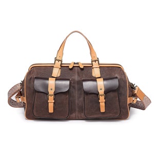 Speedwell Weekender Waterproof, Spacious, Retro Unisex Aesthetic Brown