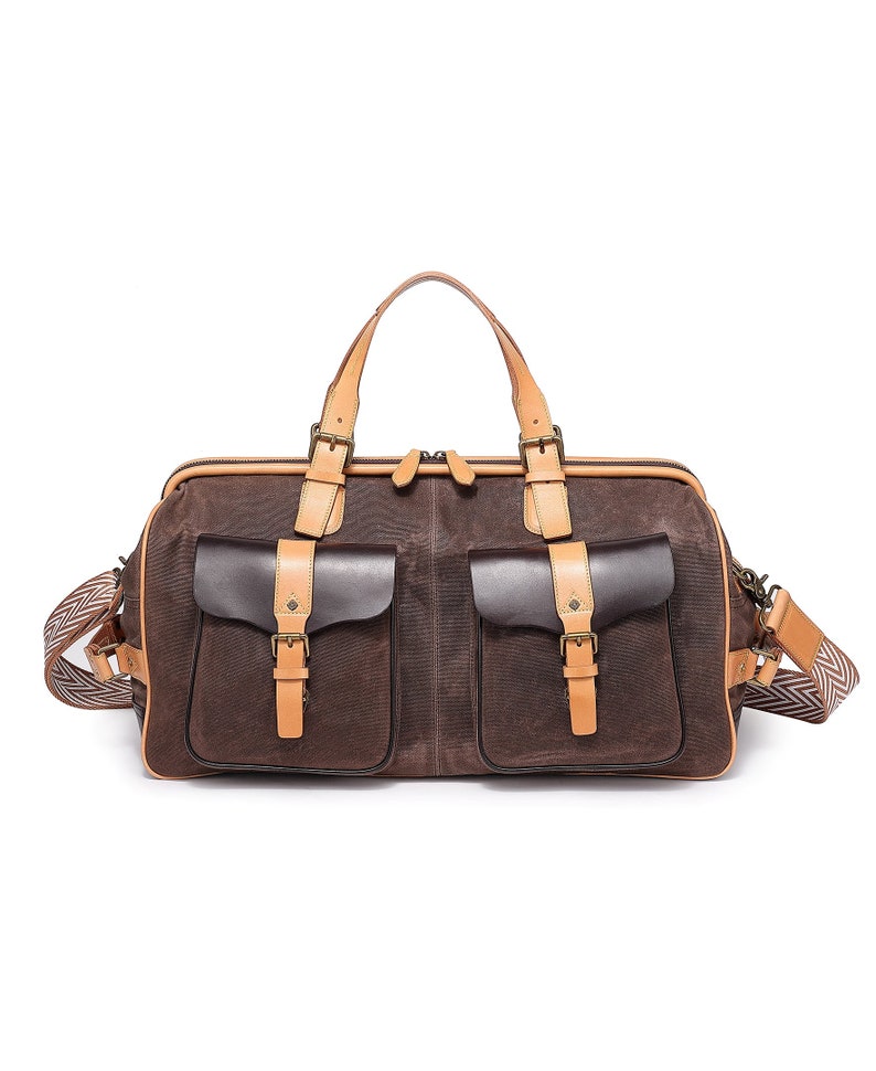 Speedwell Weekender Waterproof, Spacious, Retro Unisex Aesthetic Brown