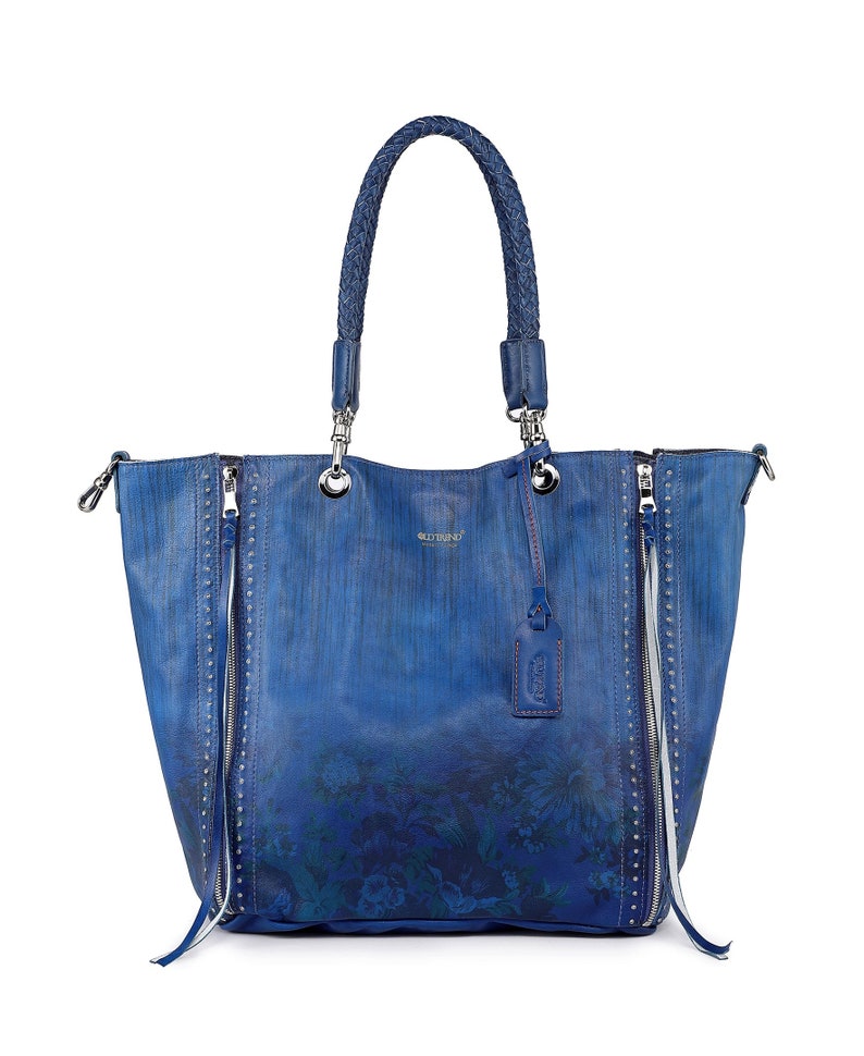 Barracuda Tote Blue Painted