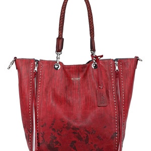 Barracuda Tote Red Painted