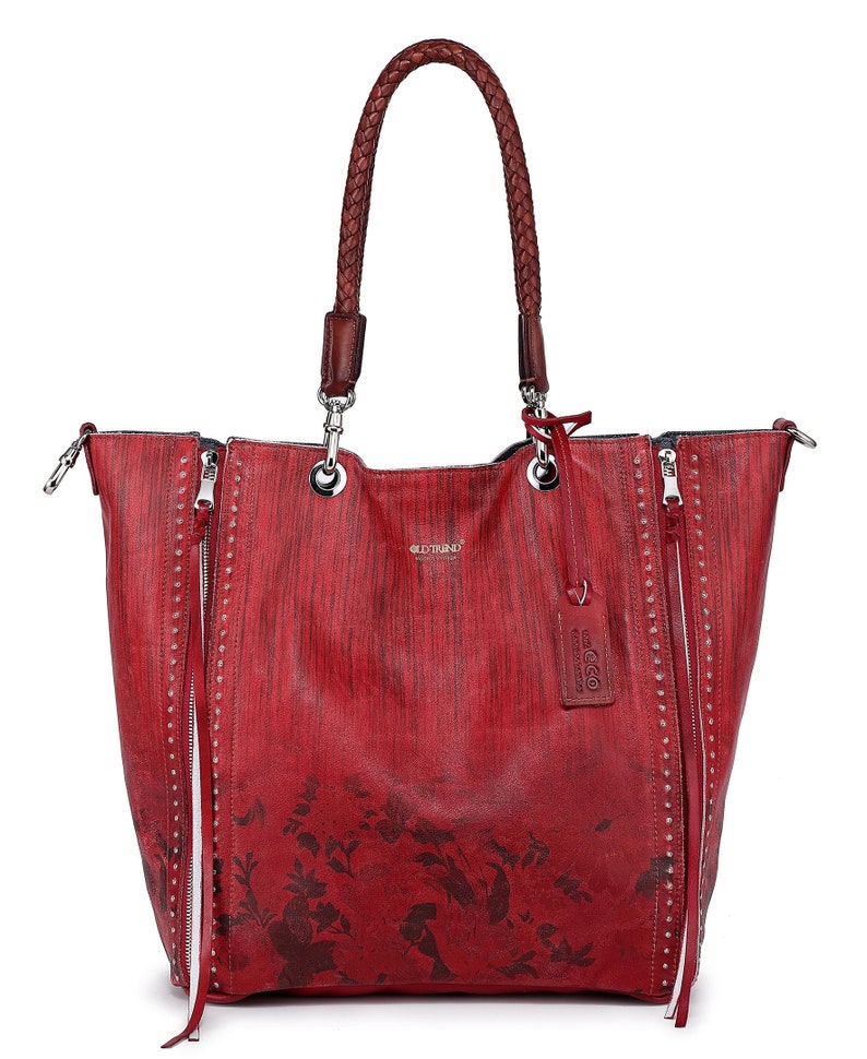 Barracuda Tote Red Painted