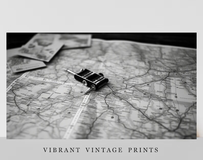 Vintage Map printable Vintage Photo Instant Download Easy - Etsy