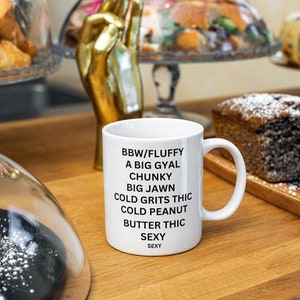 Coffee Cups, Mugs for Her, Pride, Plus Size