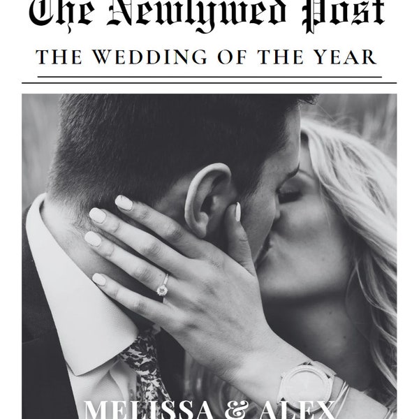 The Newlywed Post Wedding Program Canva Template Etsy The Newlywed Post Wedding Program Canva Template Etsy