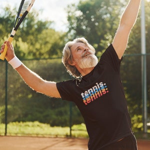 tennis. tennis. T-Shirt, Tennis Lover, Tennis Player, Tennis Gift, Tennis Coach, Retro Tennis Shirt, Vintage Tennis Shirt, Tennis Graphic T