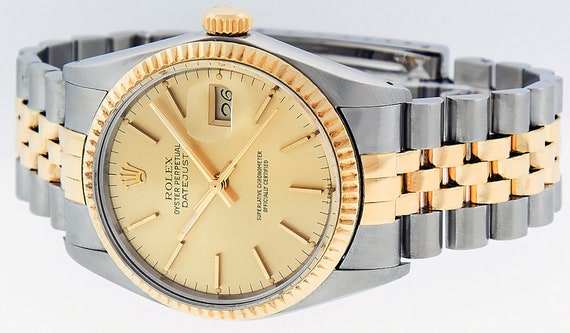 Rolex Mens 36MM Quickset 2 Tone Gold And Steel Ch… - image 7