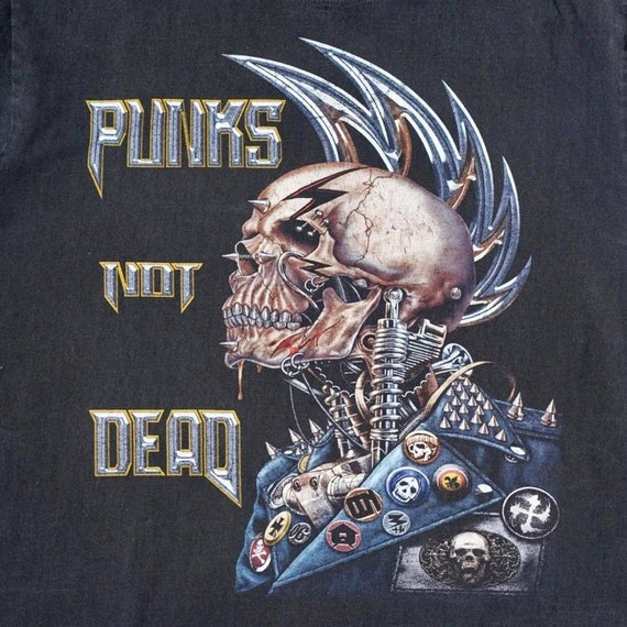 Vintage 90s The Exploited “Punks Not Dead” Mohawk… - image 2