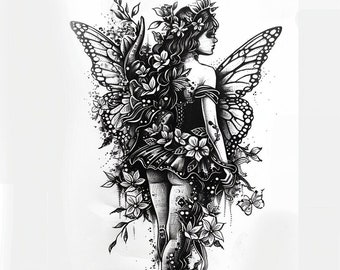 Fairy Tattoo Design 3