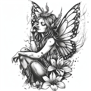 Fairy Tattoo Design 1