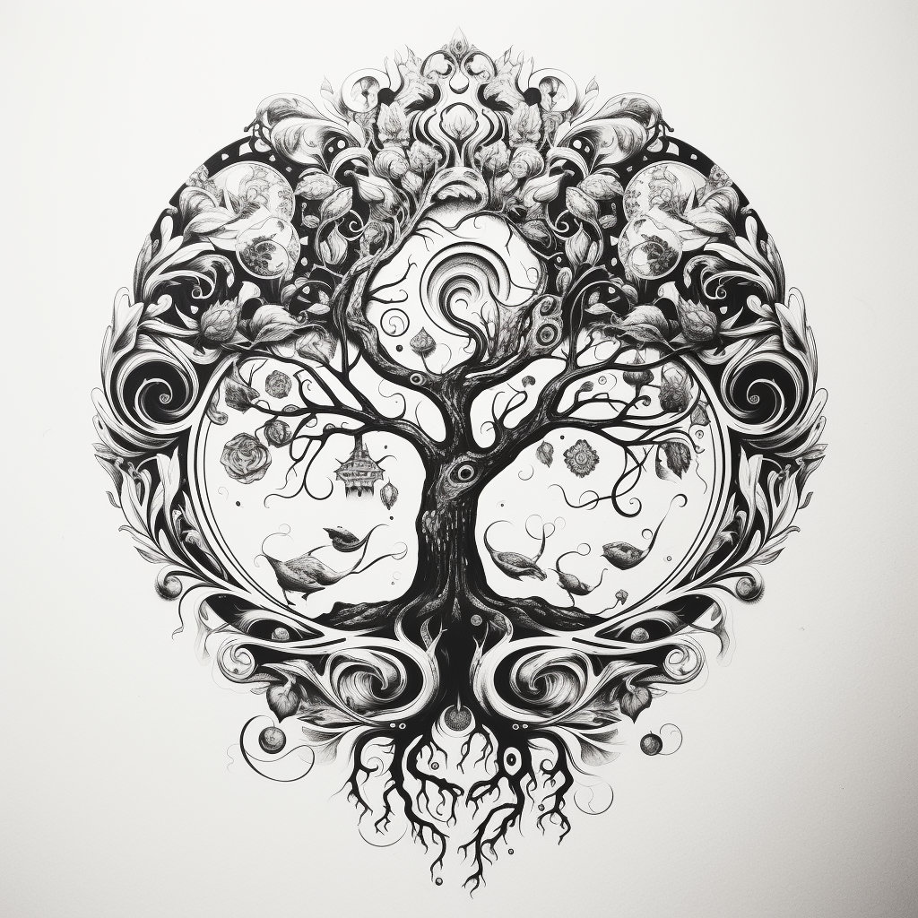Tree of Life Tattoo Design 3 - Etsy