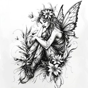 Fairy Tattoo Design 2