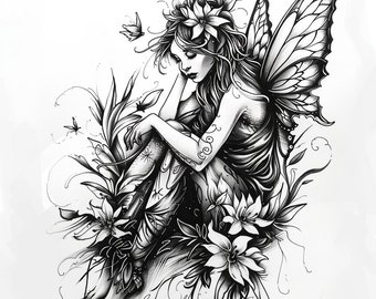 Fairy Tattoo Design 2