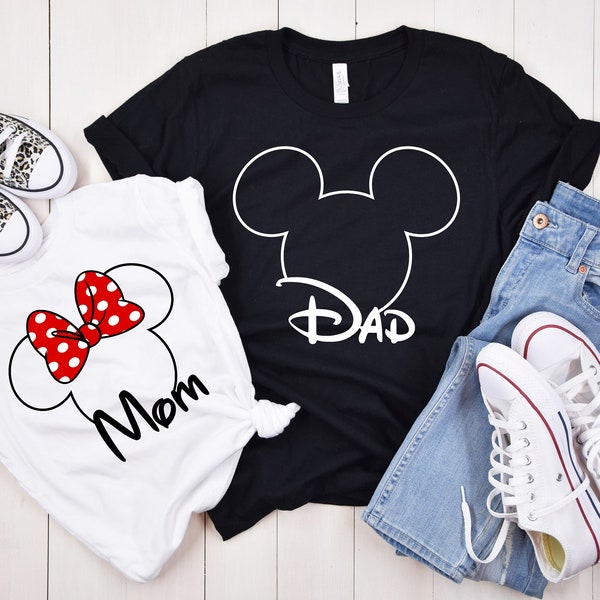 Disney Family Shirts, Mickey and Minnie Pocket Shirt, Disneyworld Family Shirts, Custom Disney Vacation Trip Shirts, Disneyland Custom Shirt