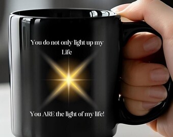 Valentines day You Light Up My Life Coffee Mug, Gift for Partner, 11oz/15oz