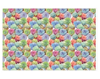 多肉植物のプリントアート – 水彩画の植物の壁飾り、デジタルダウンロード