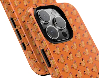 Telefoonhoesje met monarchvlinderpatroon, levendige natuurkunst