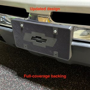 License Plate Spacer Bracket for 2003-2007 Chevy Silverado - Ensures Flat Mounting Surface, Easy Installation