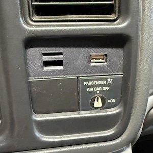 Airbag Switch Panel Phone / USB Mount for 1999 - 2006 Silverado Tahoe Suburban Yukon Sierra Denali Escalade Chevrolet GMC Cadillac