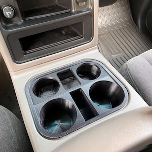 Cup Holder Upgrade for 2003-2007 Chevrolet GMC Silverado Tahoe Suburban Yukon Sierra Center Console Designed and Made in USA