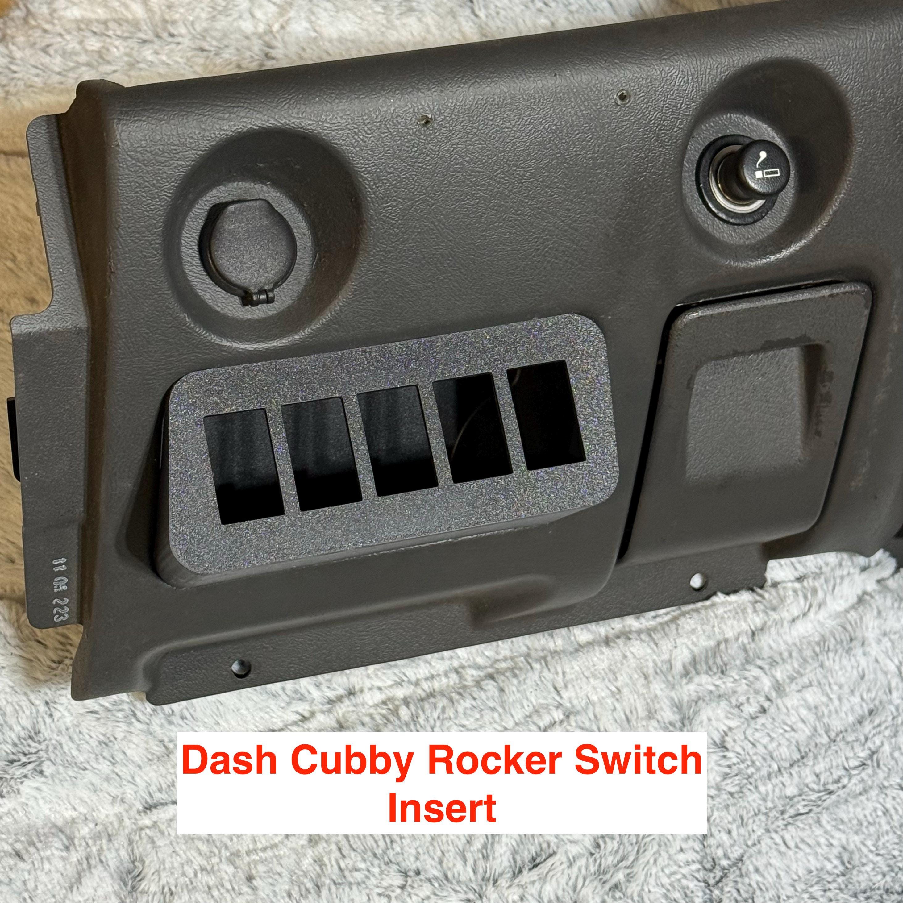 Cuby Switch 1999-2006 Silverado Lower Dash Cubby Insert (blank, Rocker Switch ...
